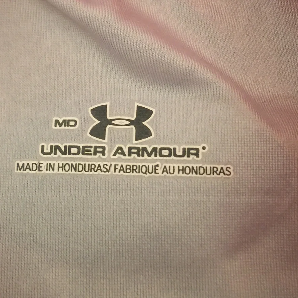 Mens Under‎ Armour tight fit long sleeve Med red and gray